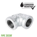 1/4 in. Galvanized Iron 90 Degree Elbow