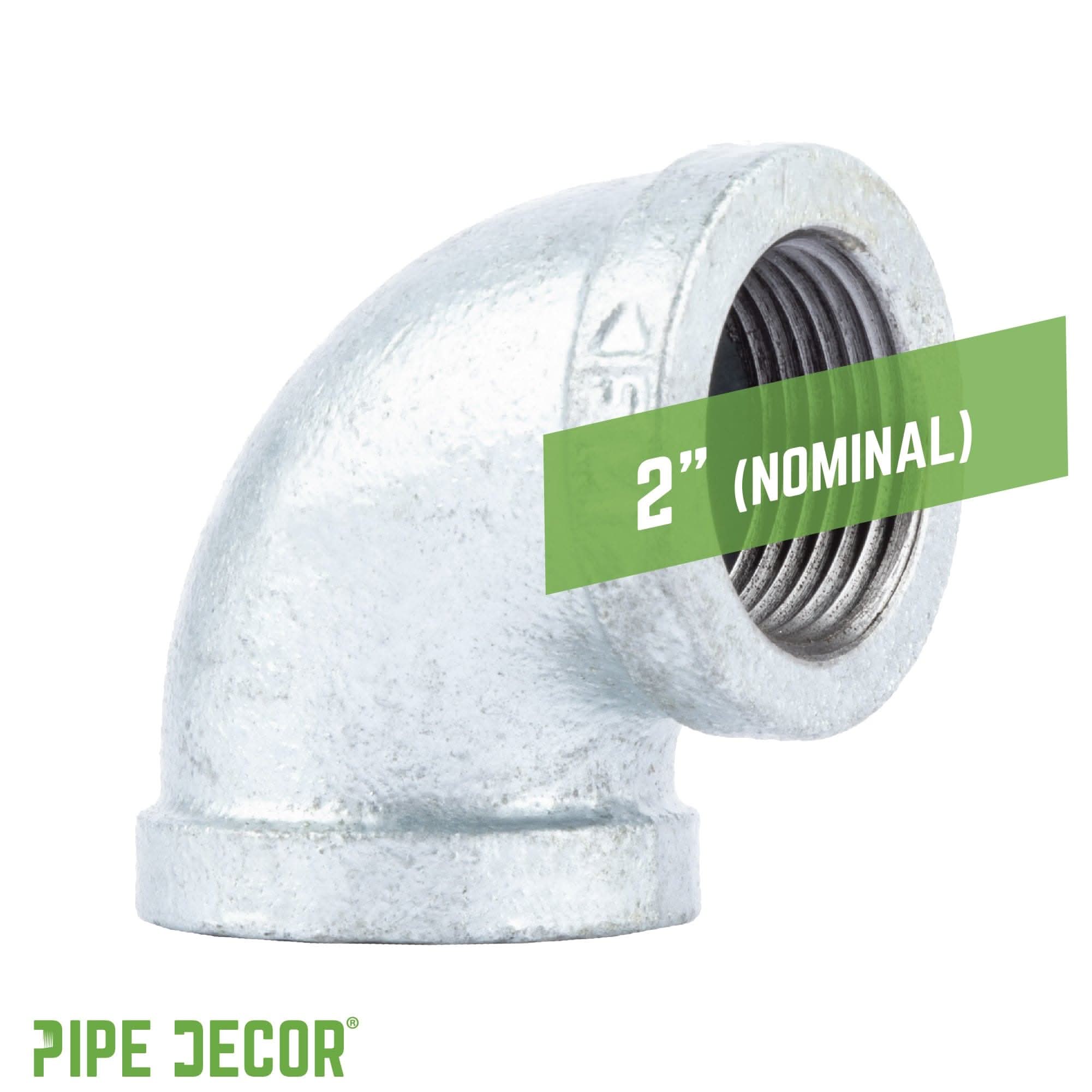 2 in. Galvanized Iron 90 Degree Elbow