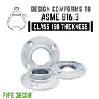 2 in.  Galvanized Iron Floor Flange