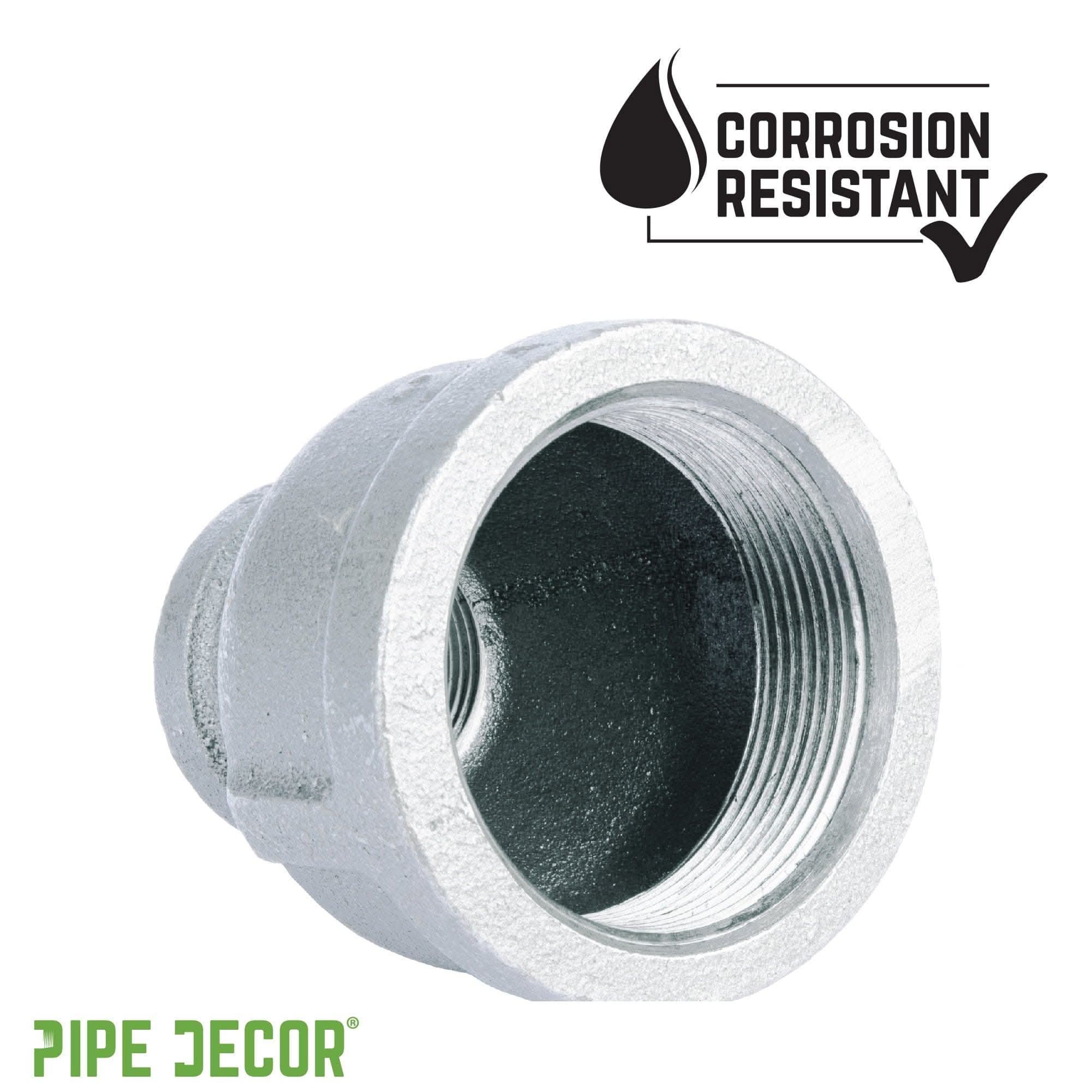 1 1/2 in. x 1/2 in. Galvanized Iron Reducing Coupling