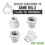 1 in. x  3/8 in. Galvanized Iron Reducing Coupling