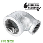 1 in. x 1/2 in. Galvanized Iron Reducing Elbow
