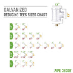 3/4 in. x 1/2 in. x 3/4 in. Galvanized Reducing Tee