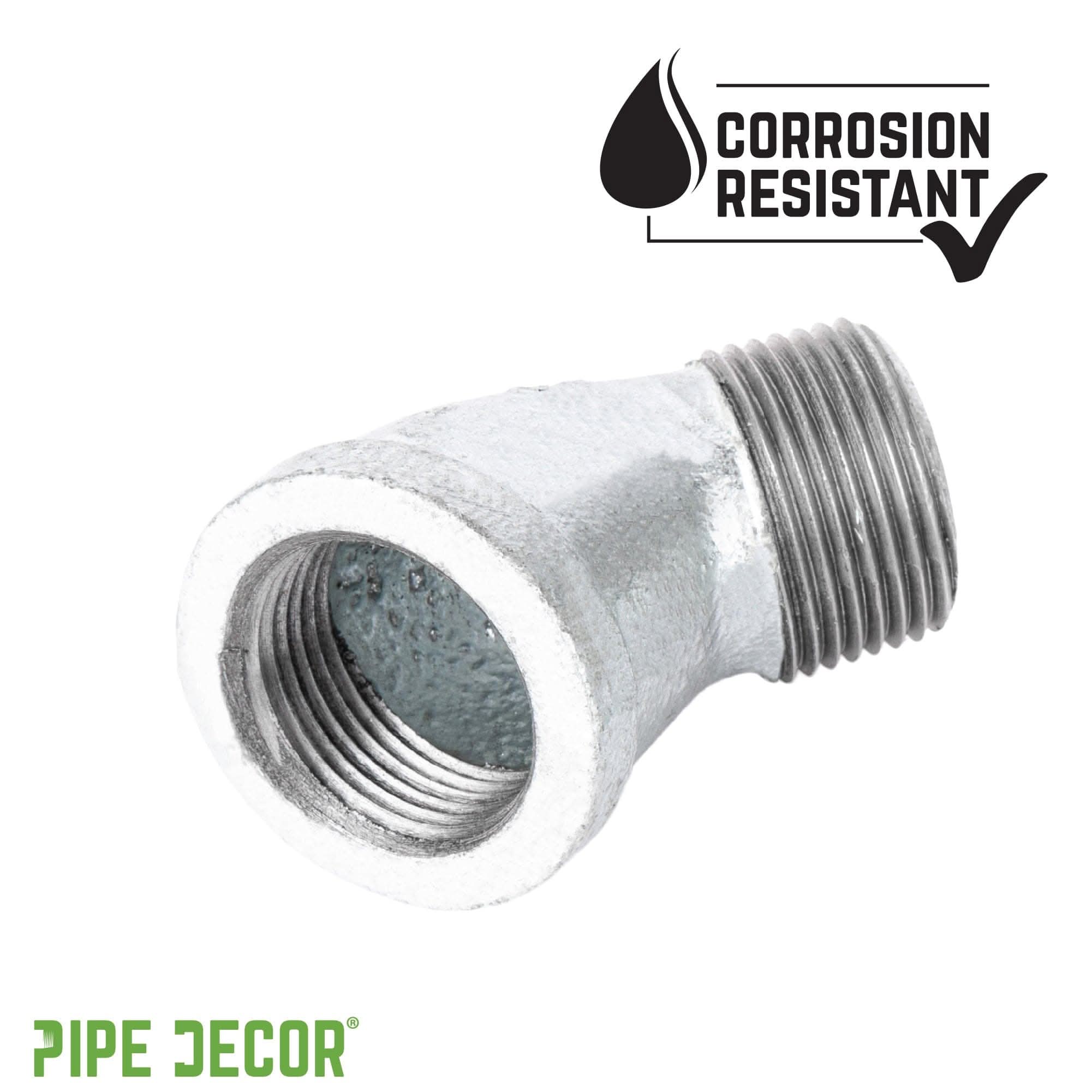 1 1/4 in. Galvanized Iron 45 Degree Street Elbow