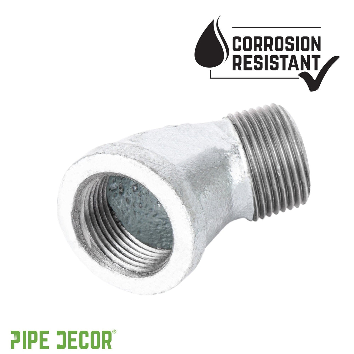 1/2 in. Galvanized Iron 45 Degree Street Elbow