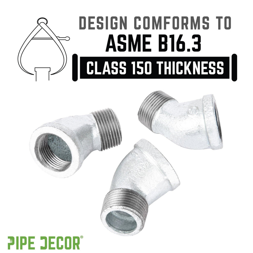 1/4 in. Galvanized Iron 45 Degree Street Elbow