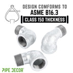 1 1/4 in. Galvanized Iron 90 Degree Street Elbow