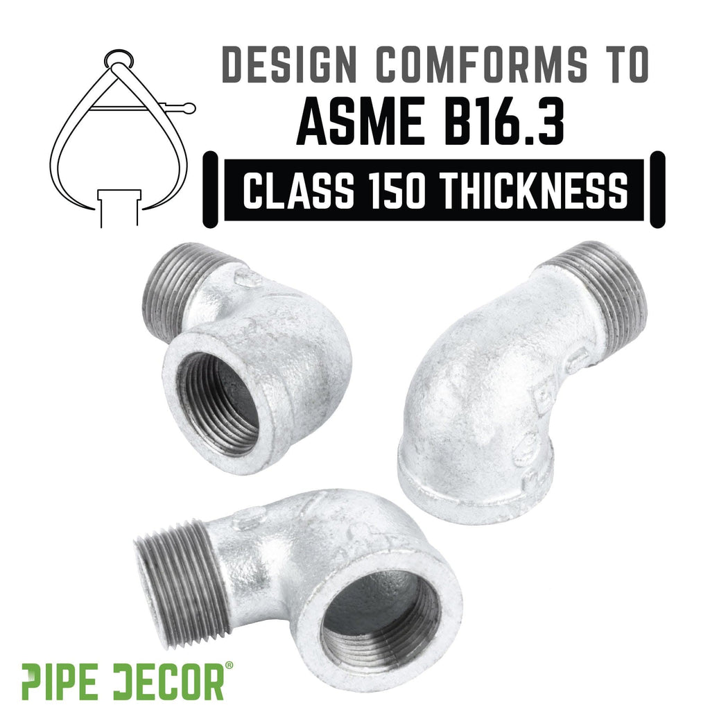 1 in. Galvanized Iron 90 Degree Street Elbow