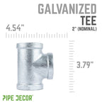 2 in. Galvanized Iron Tee