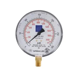 3-1/2" Air Water Gauge 0-300 PSI