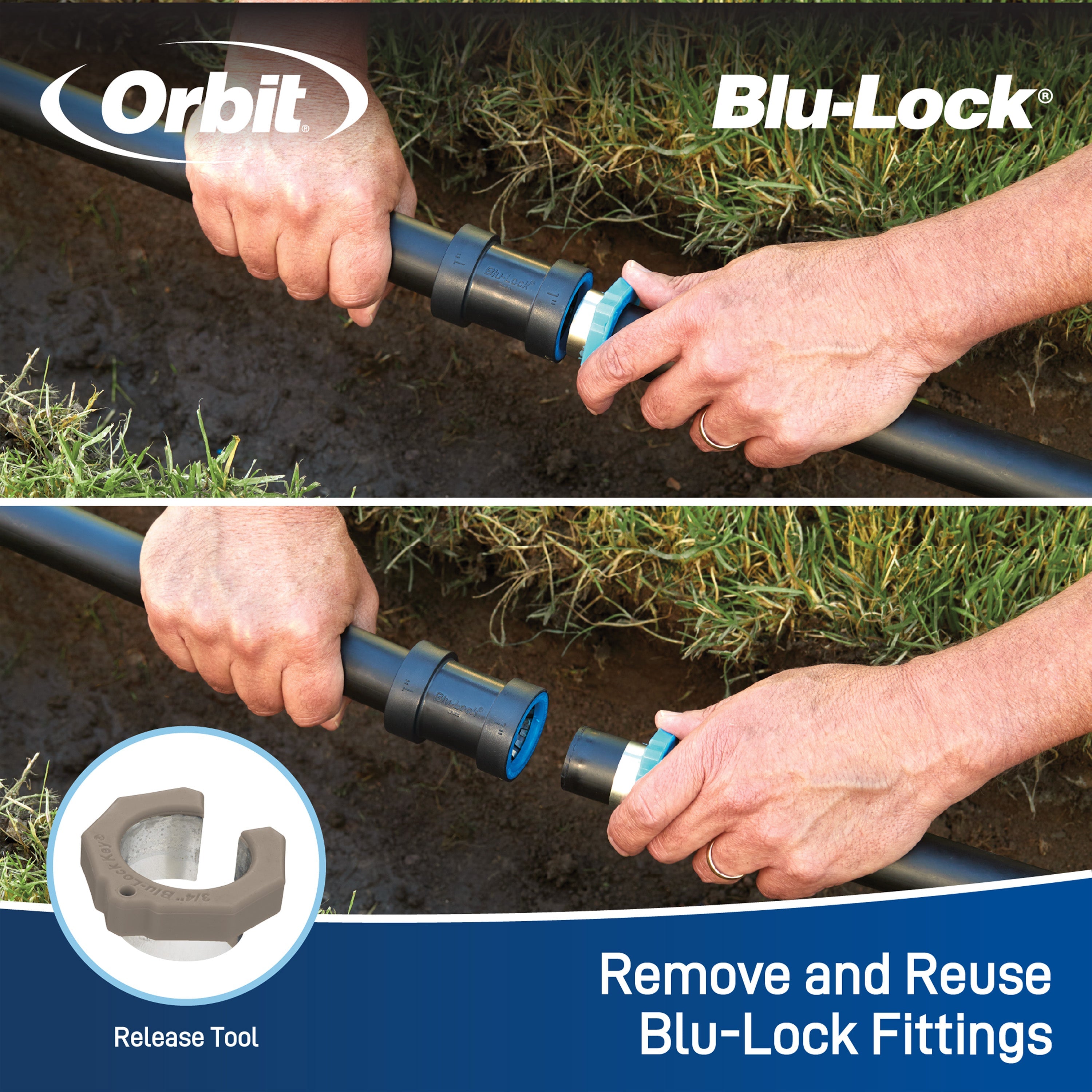 3/4" Blu-Lock x 1/2" FPT Reducing Tee 31372