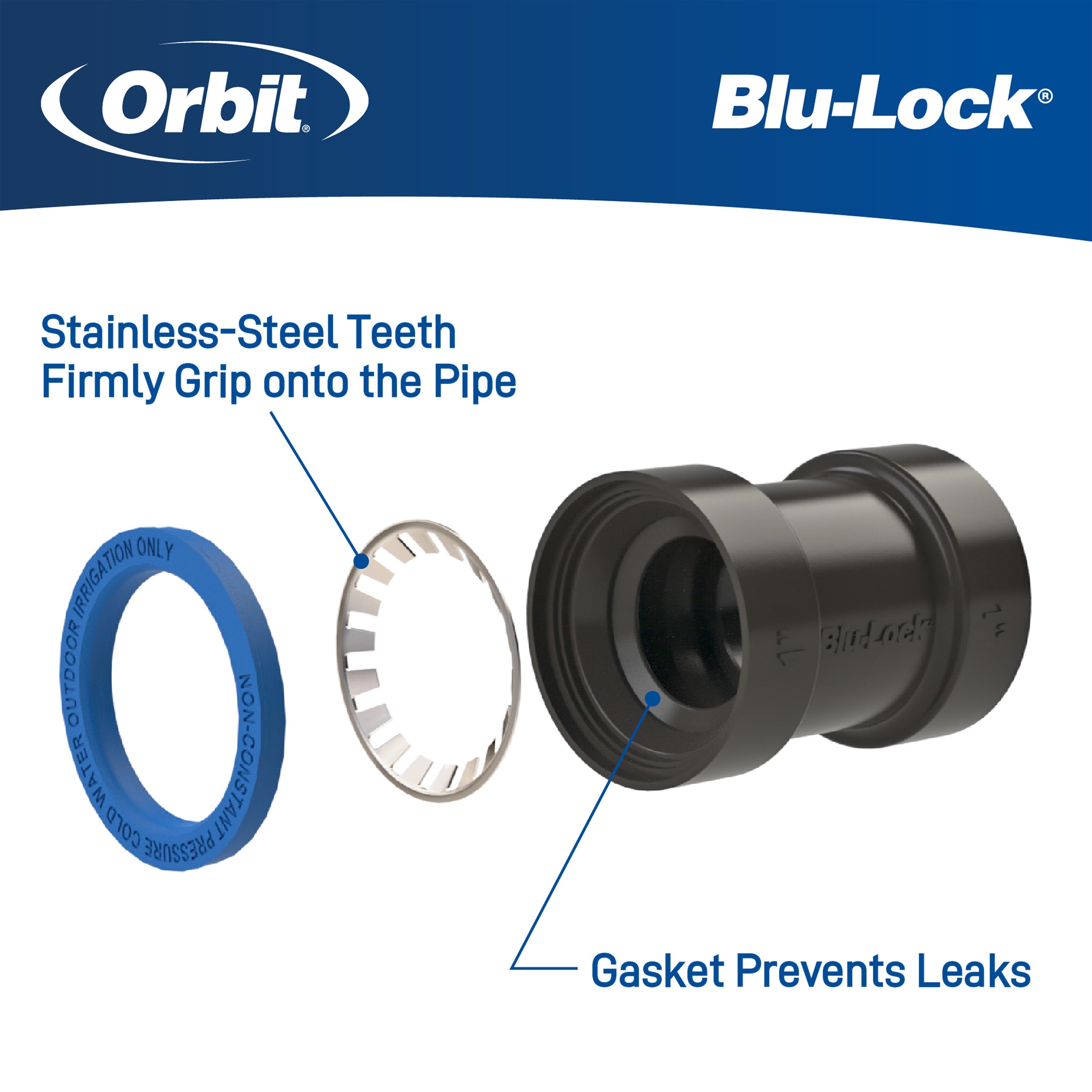 3/4" Blu-Lock x 1/2" FPT Reducing Tee 31372
