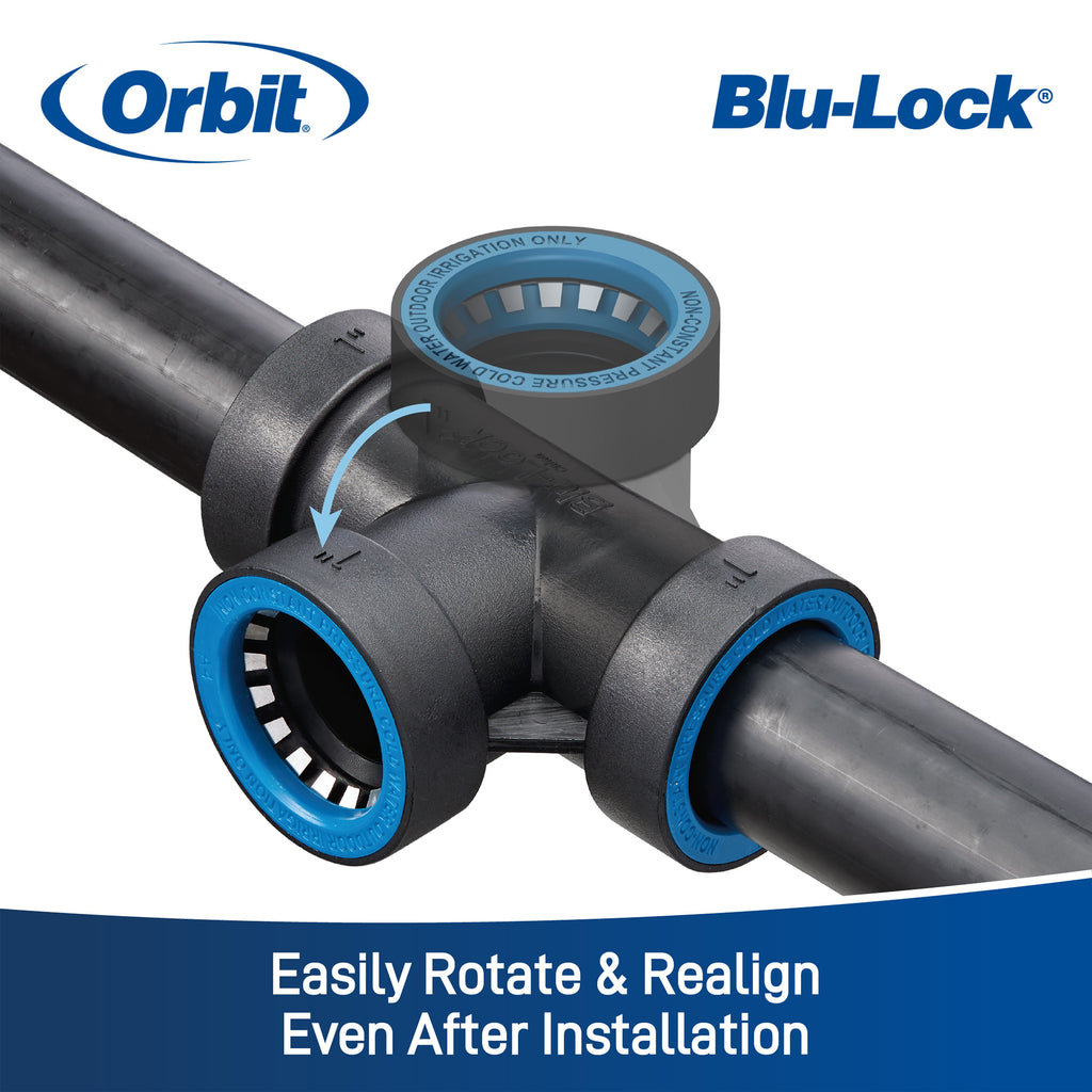 3/4" Blu-Lock x 1/2" FPT Reducing Tee 31372