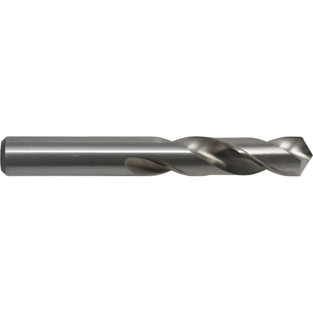 Screw Machine Drill Bit, #6 Size, 118  Degrees Point Angle, High Speed Steel, Bright Finish