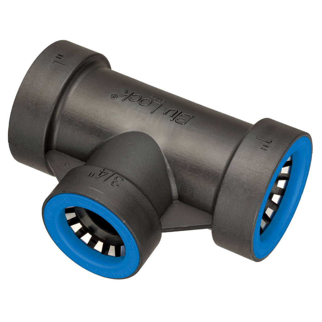 1" x 1" x 3/4" Blu-Lock Reducing Tee 31683
