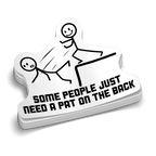 Pat On The Back -  Hard Hat Decal