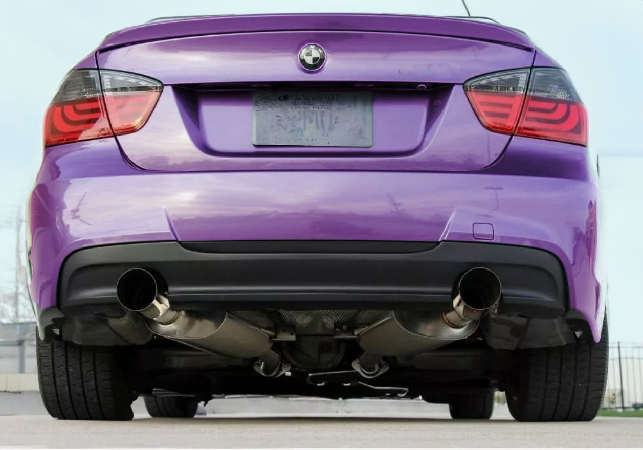 Stainless Full Catback Exhaust Muffler For BMW 335i E90 E92 07-10 N54 Polished