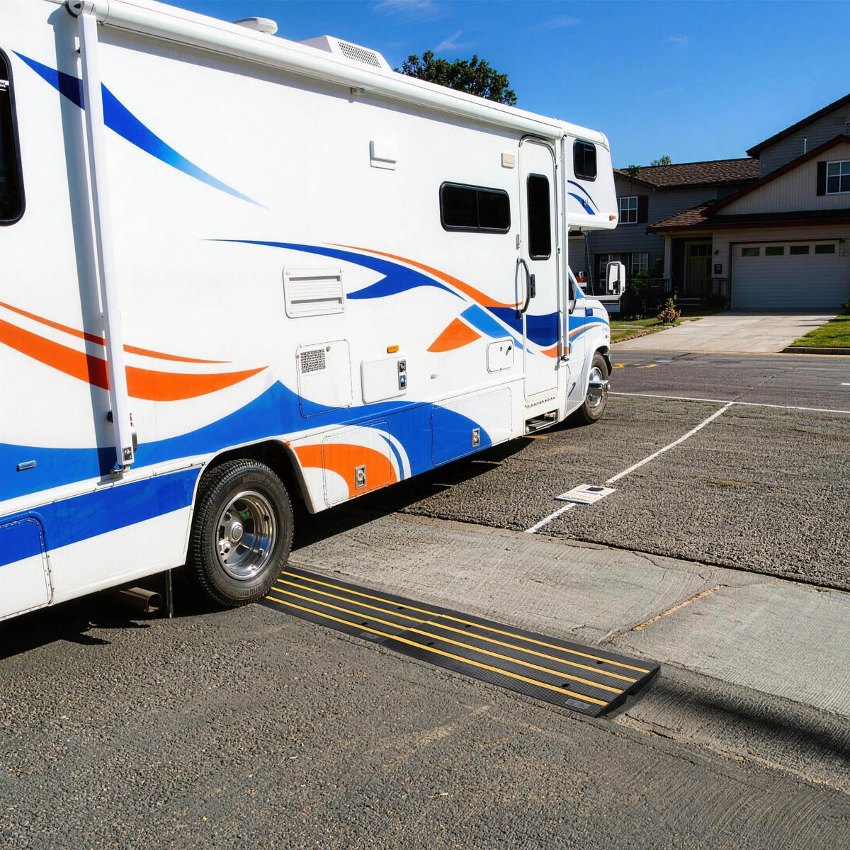 Yescom Driveway Curb Ramps for Lowered Cars 2.6in Rise