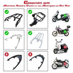 Yescom Motorcycle Trunk with Lights Quick Release Scooter Tour Pack