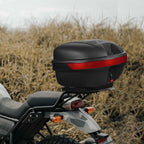 Yescom Motorcycle Scooter Trunk Tail Box Topcase Black
