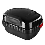 Yescom Motorcycle Trunk with Backrest Scooter Tour Pack Gloss Black