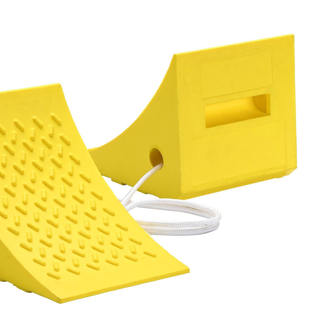 Yescom Wheel Chocks 2ct. for 35in. Tire, 66,000lbs GVWR, Polyurethane