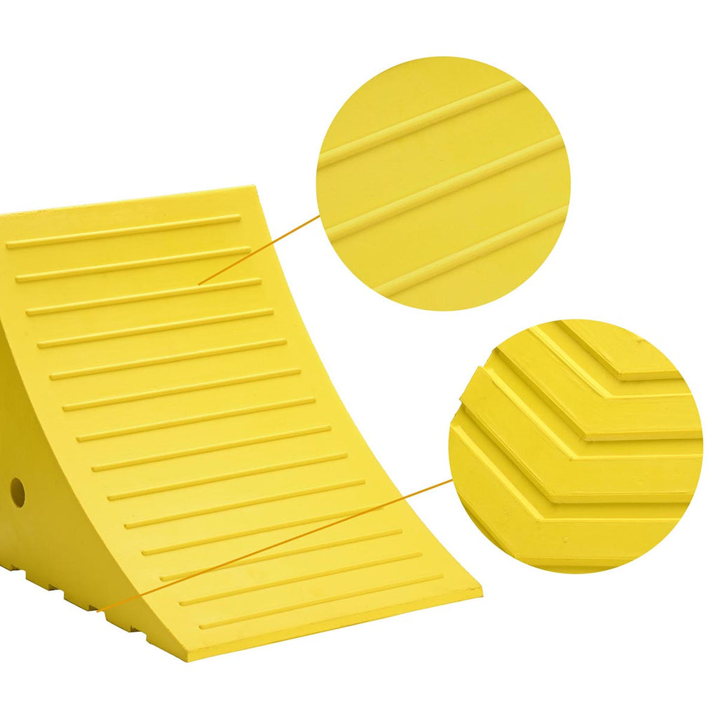 Yescom Wheel Chock for 58in. Tire, 396,800lbs GVWR, Polyurethane