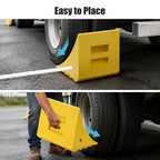 Yescom Wheel Chock for 58in. Tire, 198.4 Tons GVWR, Polyurethane