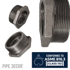 3 in. x 2 in. Black Bushing