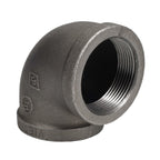 2 1/2 in. Black 90 Degree Elbow
