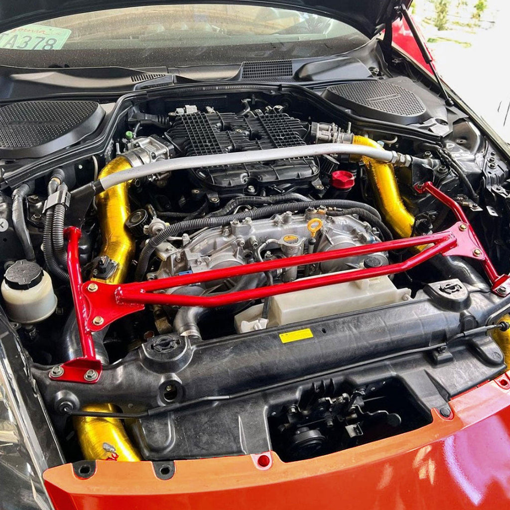 Upper Nismo Style Strut H Brace Bar Gold For VQ Nissan 350Z Z33 VQ35