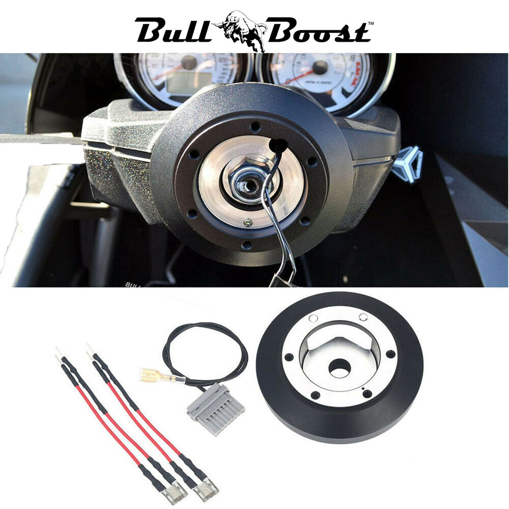 Street Bliss Infiniti G35 G37 Suede 3"Deep Dish Steering Wheel + Quick Release Short Hub Adapter