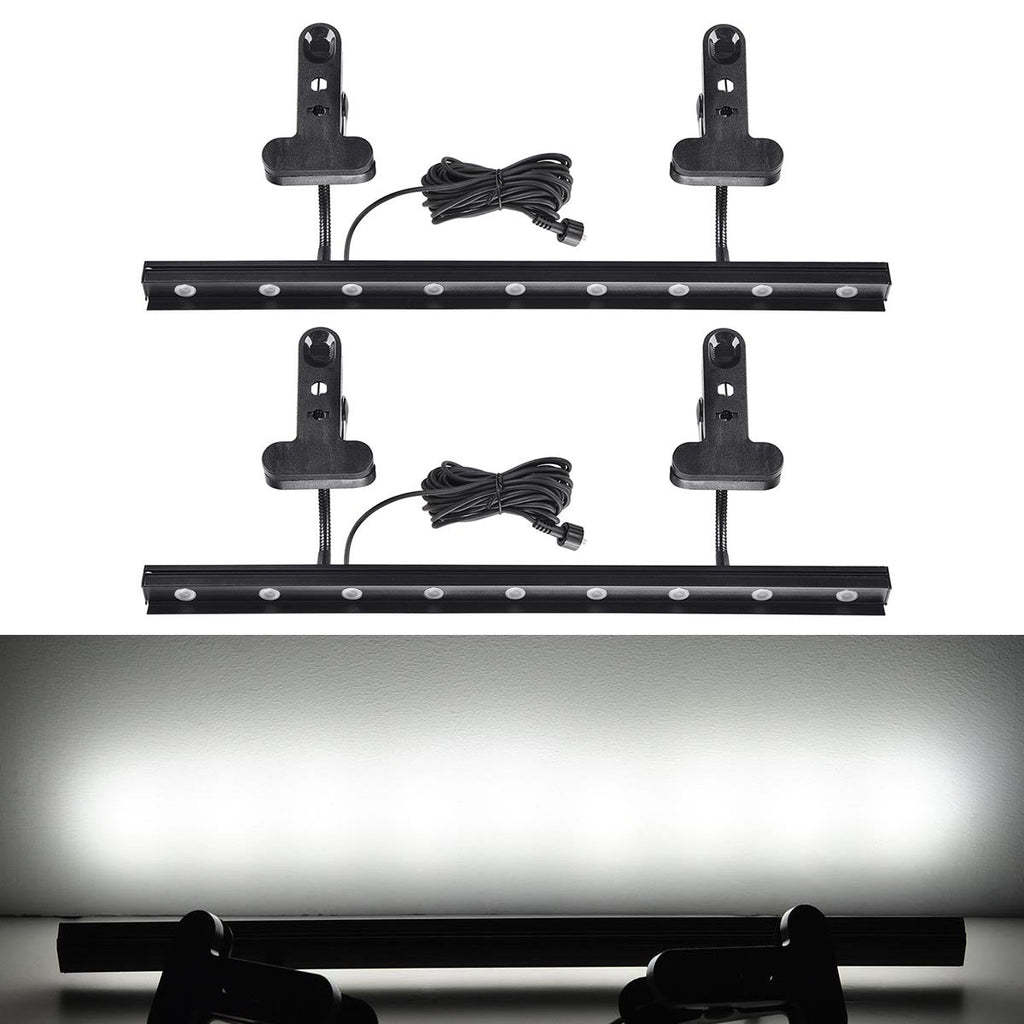 Yescom 12W 19 Inch LED Display Light w/ Clamp for Retractable Banner Stands 2 Packs