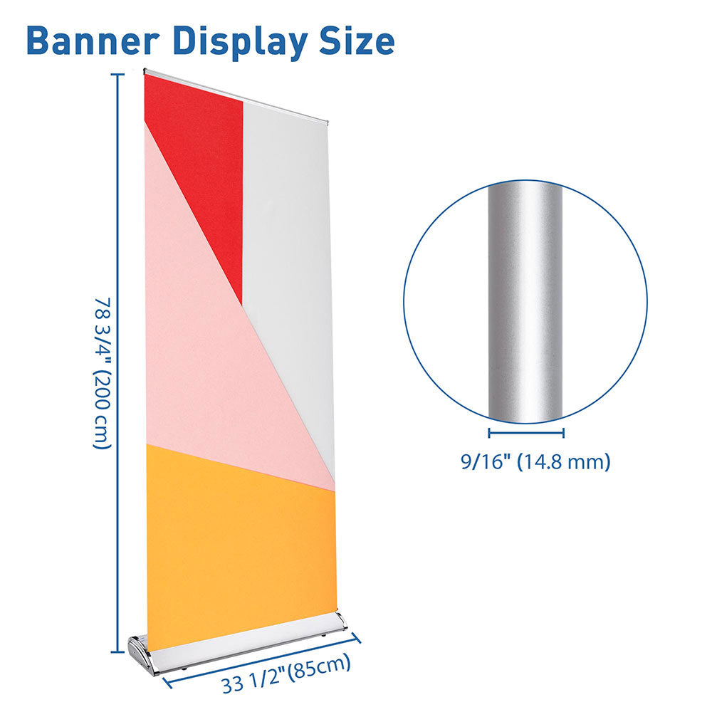 Yescom 33 x 79 in Aluminum Trade Show Retractable Banner Stands 5ct.