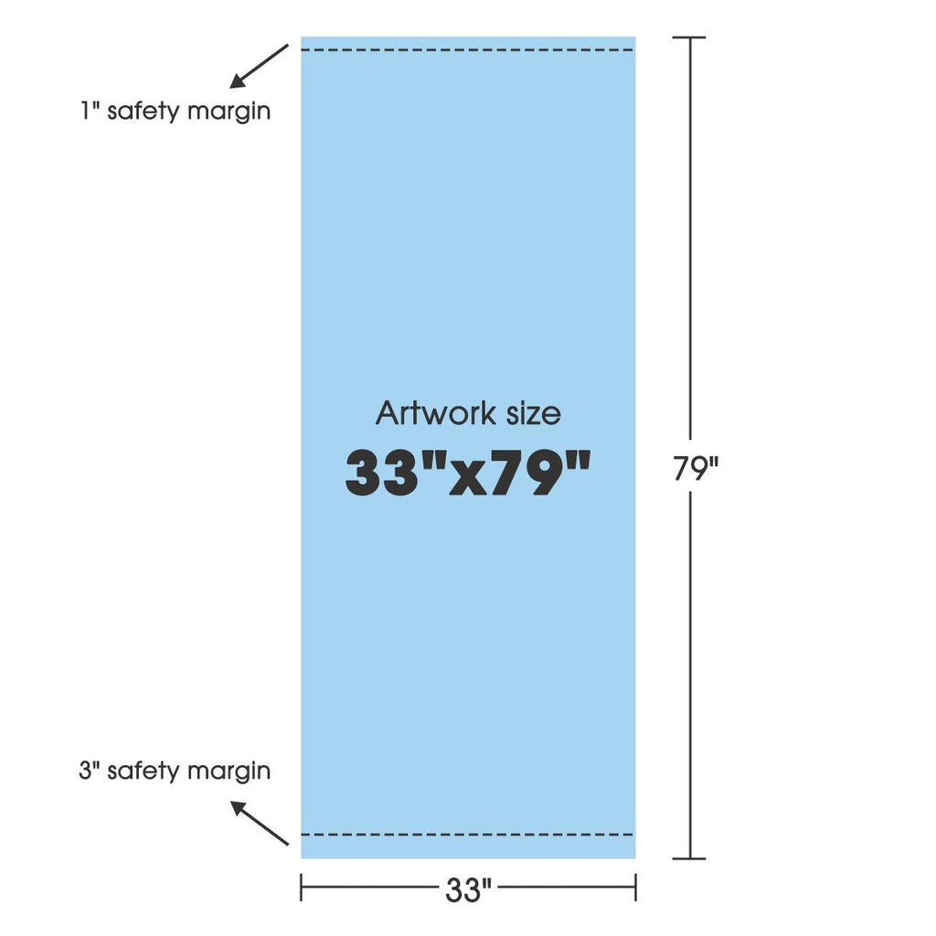 Yescom Retractable Banner Stand for Events Trade Shows Custom Printed 33x79