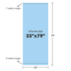 Yescom Retractable Banner Stand for Events Trade Shows Custom Printed 33x79