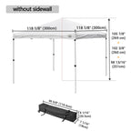 Yescom 10x10 Pop Up Canopy Tent with Bag, Optional Sidewalls