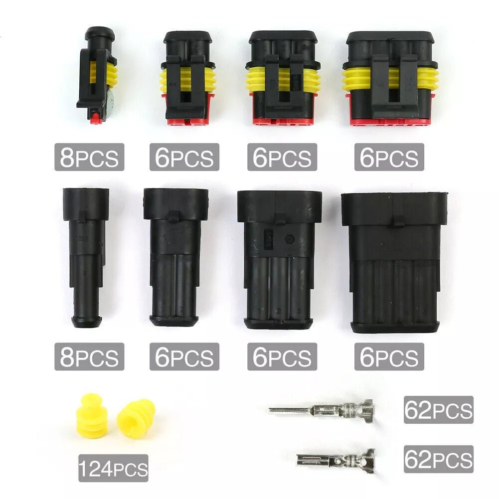 352x Waterproof Car Electrical Connector Terminals Automotive Wire Plug 1234 pin