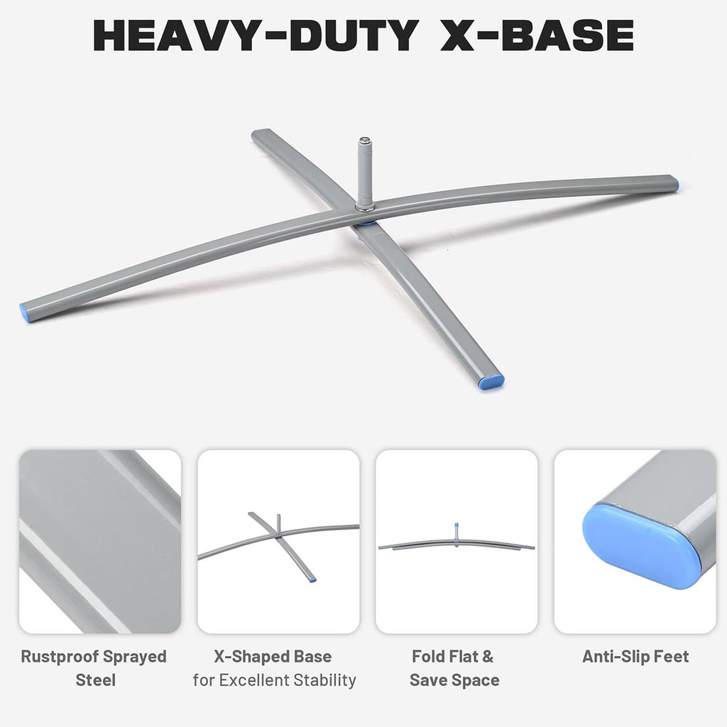 Yescom Teardrop Flag Pole Kit - 10 Sets, Base Type Options