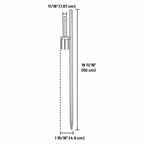 Yescom 10ct. 20in. Feather Flag Ground Spike for Promo, Sports Flags