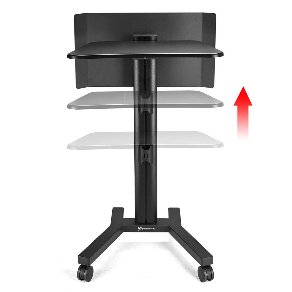 Yescom Mobile Laptop Stand Podium Desk Lectern on Wheels