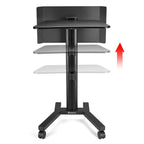 Yescom Mobile Laptop Stand Podium Desk Lectern on Wheels