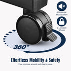 Yescom Mobile Laptop Stand Podium Desk Lectern on Wheels