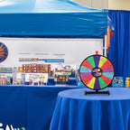 WinSpin 18" Tabletop Prize Wheel Dry Erase, Dark Rainbow