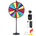 WinSpin 36" Prize Wheel Floor Stand Tabletop 18-Slot