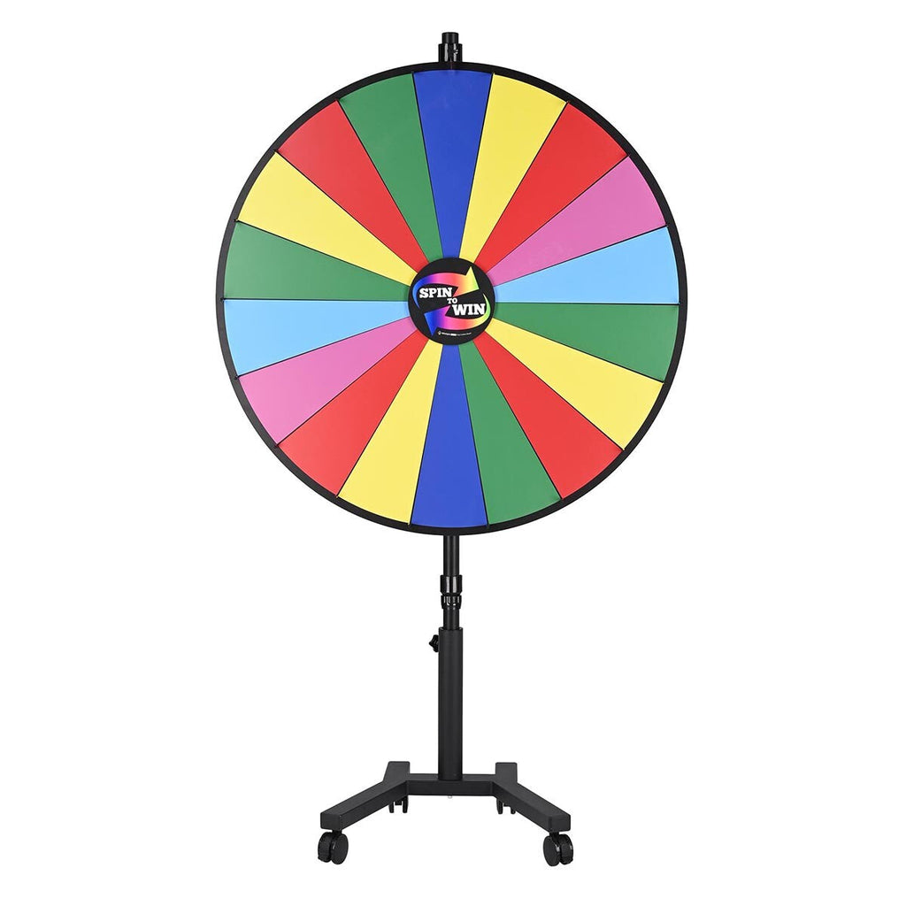 WinSpin 48" Rolling Stand Prize Wheel Color