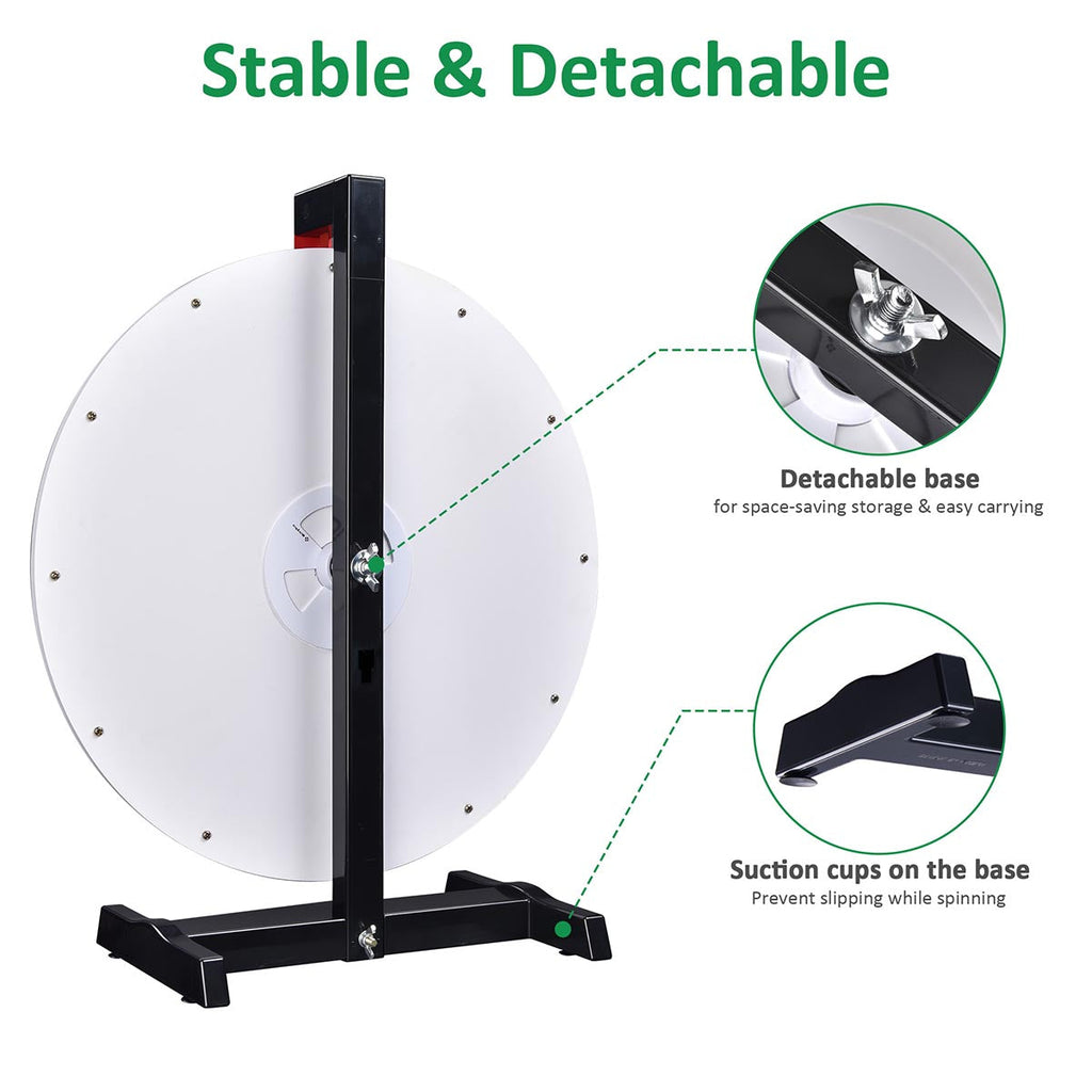 WinSpin 15" Prize Wheel Tabletop Breeze Wheel 12-Slot