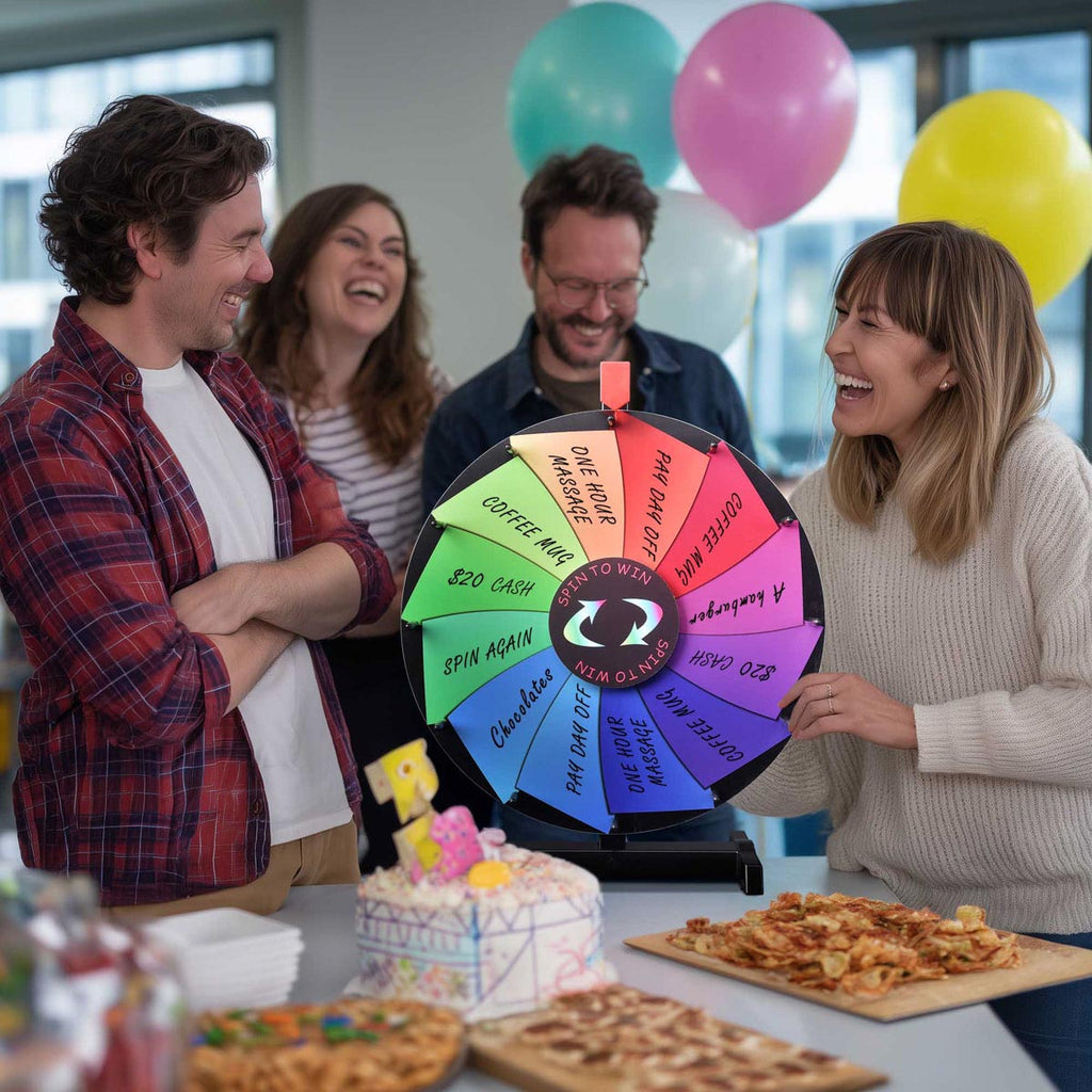 WinSpin 18" Prize Wheel Tabletop Custom Wheel 12-Slot