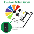 WinSpin 24" Modular Dry Erase Spin Wheel Customizable Color Slots(12)
