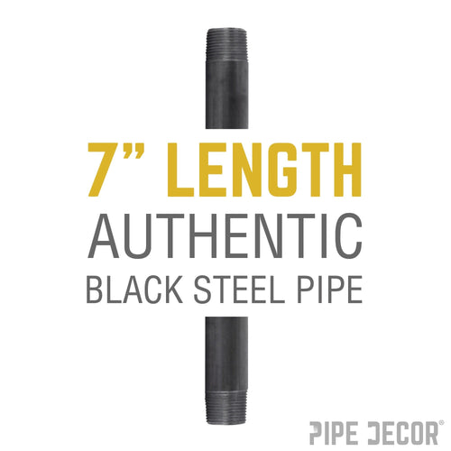 1 1/4 in. x 7 in. Black Pipe